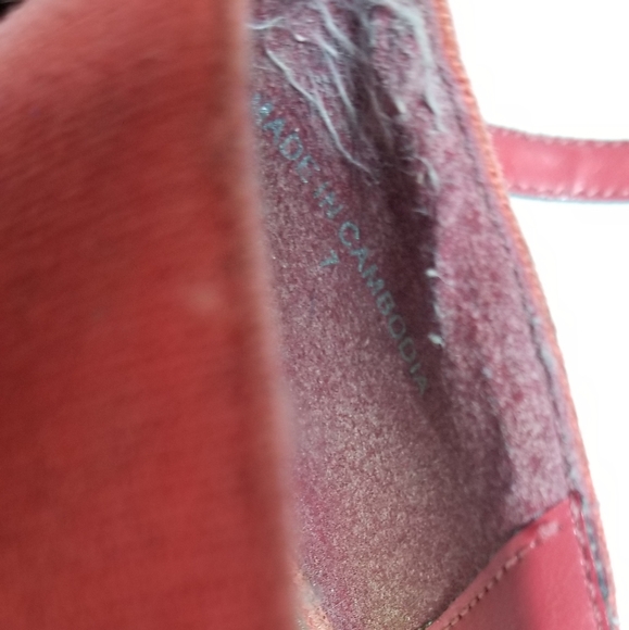 Call It Spring size 7 Peach Wedges - Picture 7 of 8